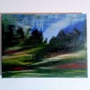 Wald verwischt 40 x 30 cm